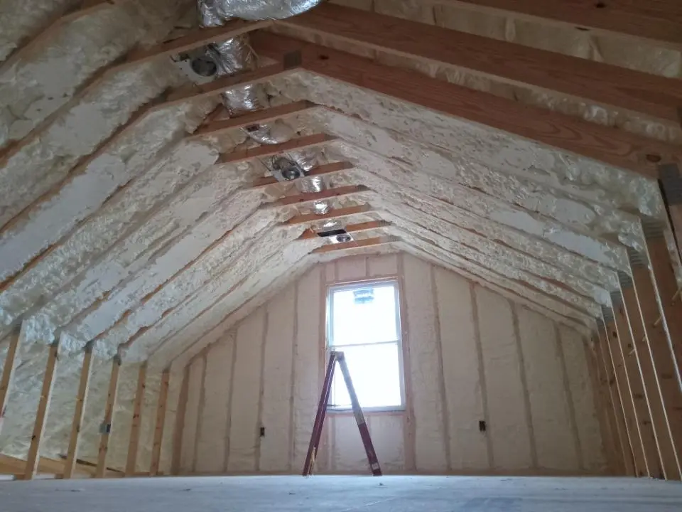 Spray foam roofing application for Crawl Space Insulation project in Eagle Pass